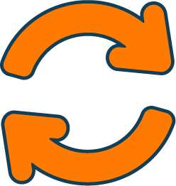 Pfeile die einen Kreis