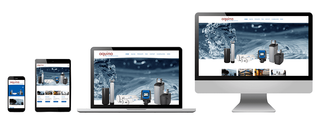 Aquina Wassertechnik responsive