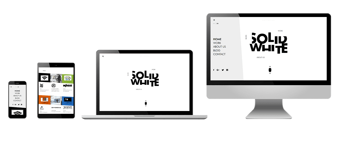 Responsive Webdesign Mockup des Projekts solidwhite.de 
